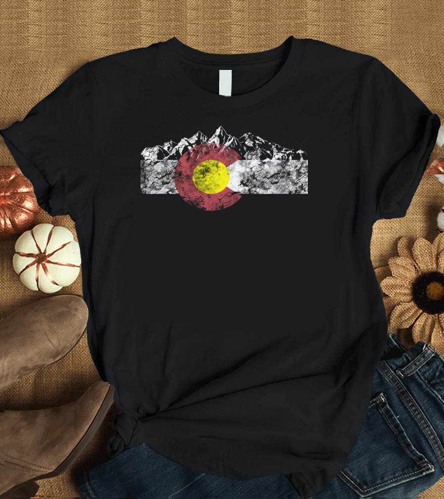 Colorado Rocky Mountains Flag T-Shirt