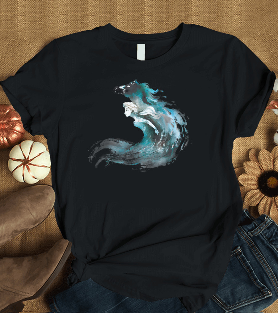 Frozen 2 Elsa and the Nokk Water Spirit T-Shirt