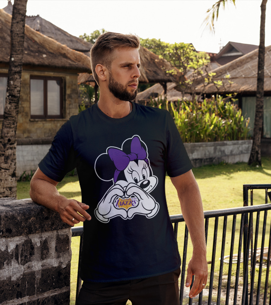 Minnie Mouse Los Angeles Lakers Fan T-Shirt