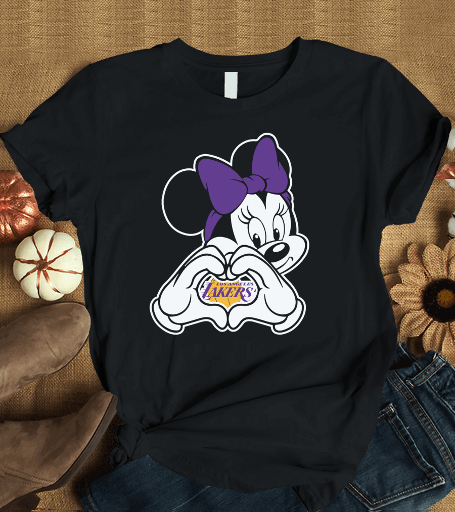Minnie Mouse Los Angeles Lakers Fan T-Shirt