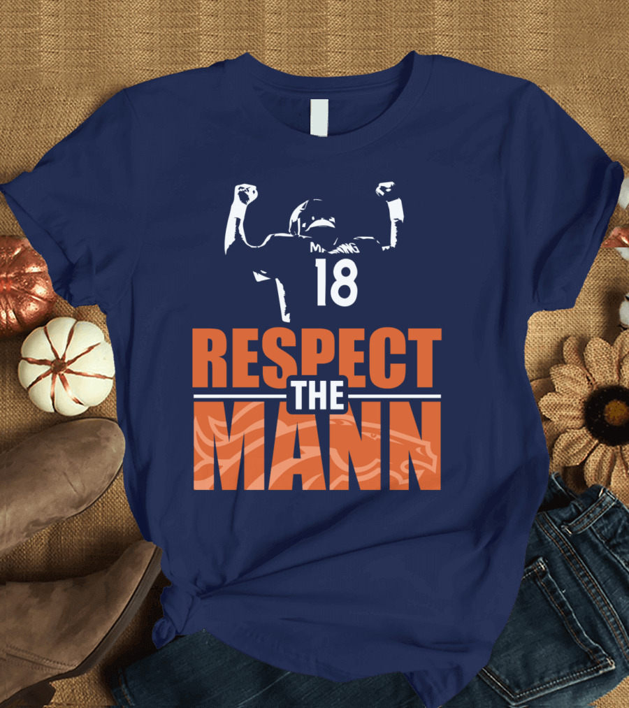 Manning Respect The Mann 18 Denver Broncos T-Shirt