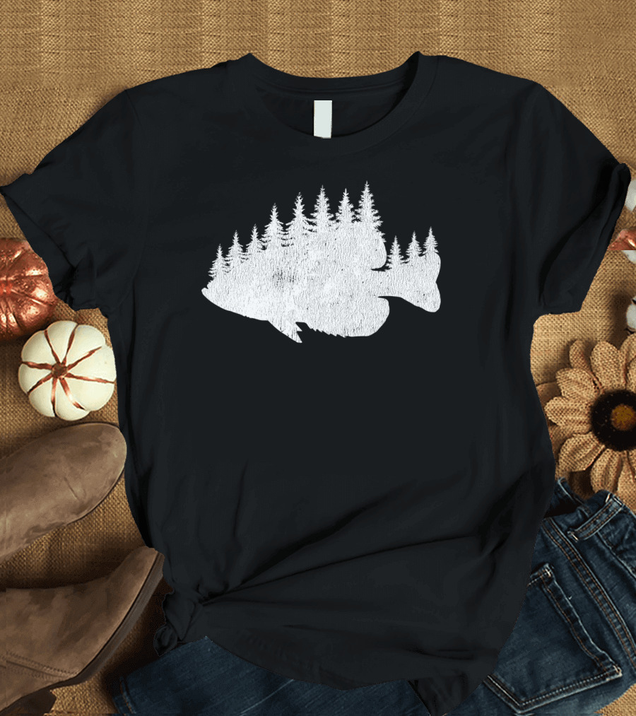 Crappie Fishing Treeline Panfish Forest T-Shirt