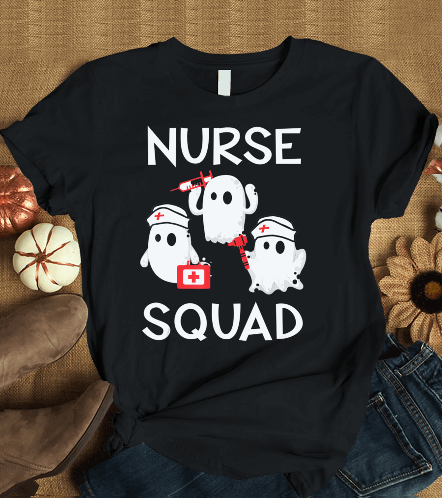 Nurse Squad Boo Boo Ghost Trio T-Shirt
