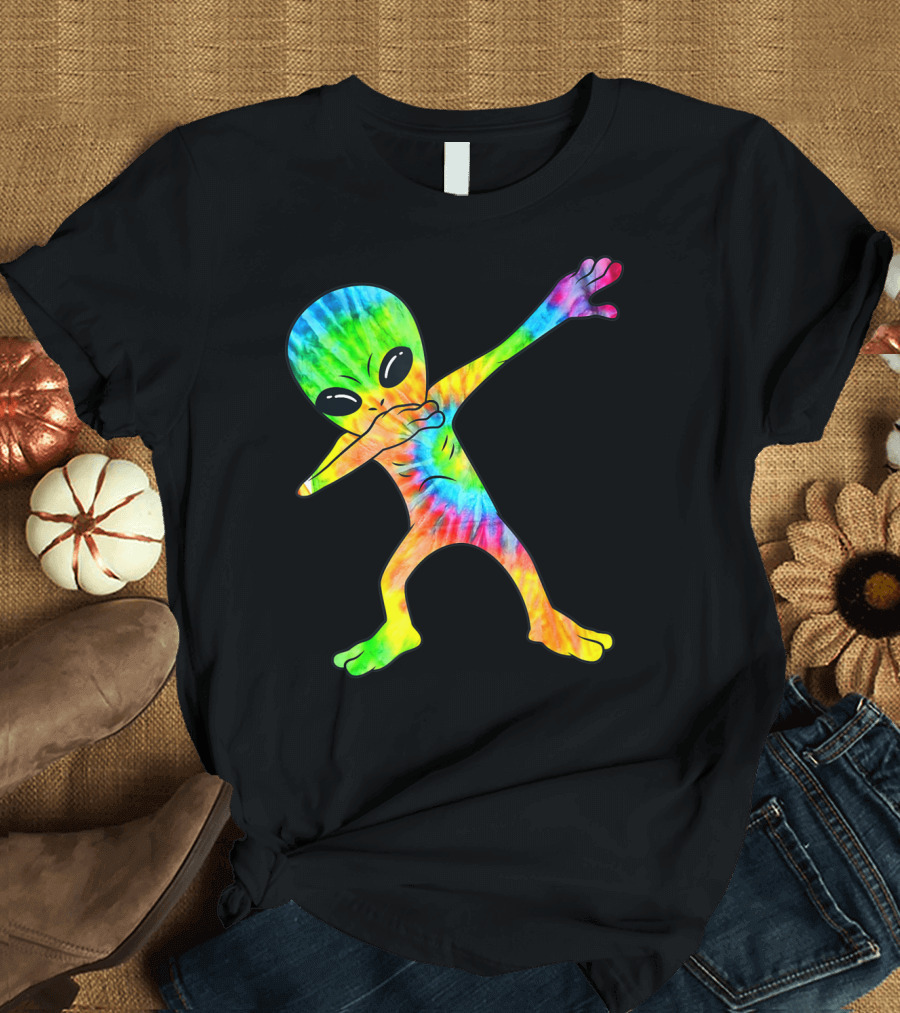 Tie Dye Dabbing Alien T-Shirt