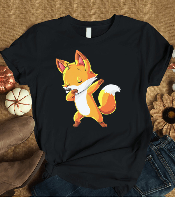 T-Shirt: Dabbing Fox Funny Dab Women T-Shirt Dabbing Fox Funny Dab Women T-Shirt