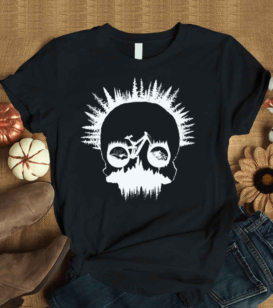 MTB Skull Ride Forest Bicycle Adventure T-Shirt