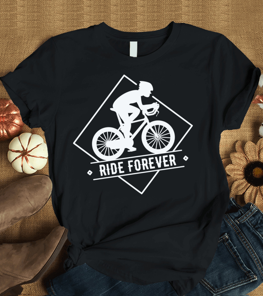 Riding Enthusiast Ride Forever Cycling Journey T-Shirt