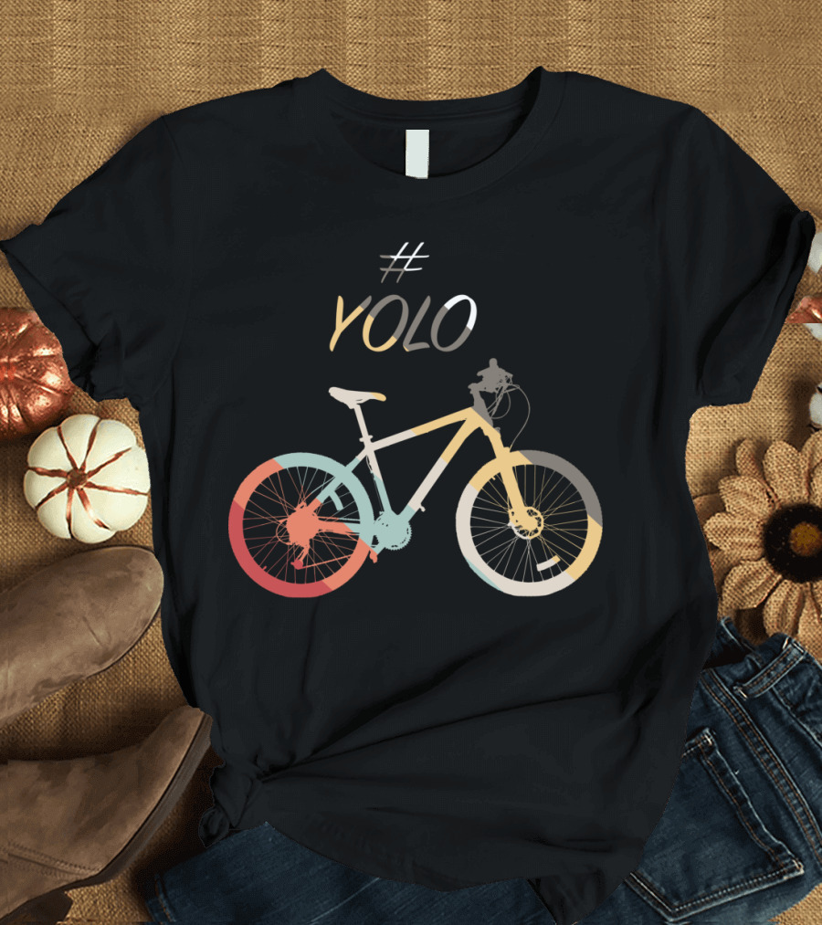 YOLO Colorful Bicycle T-Shirt