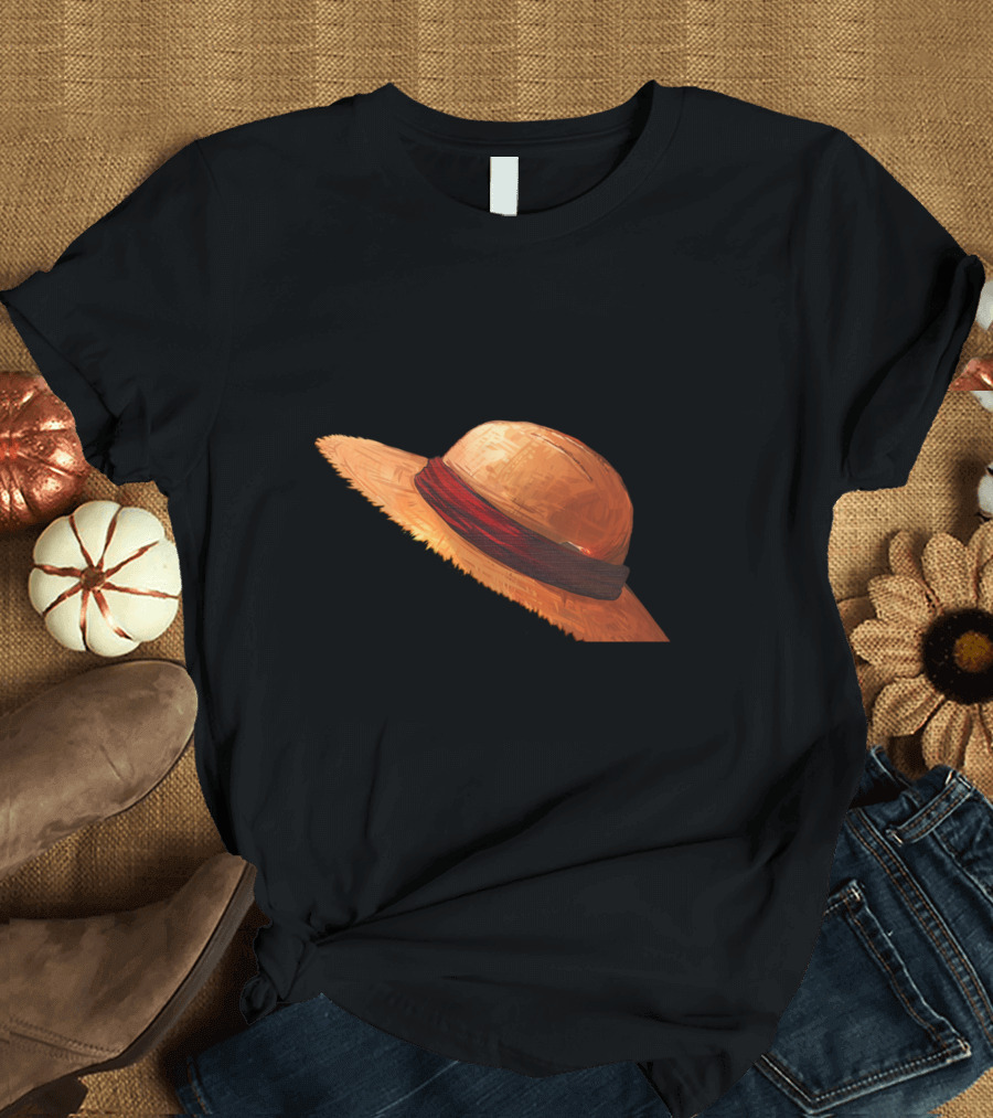 Luffy's Iconic Straw Hat from One Piece T-Shirt