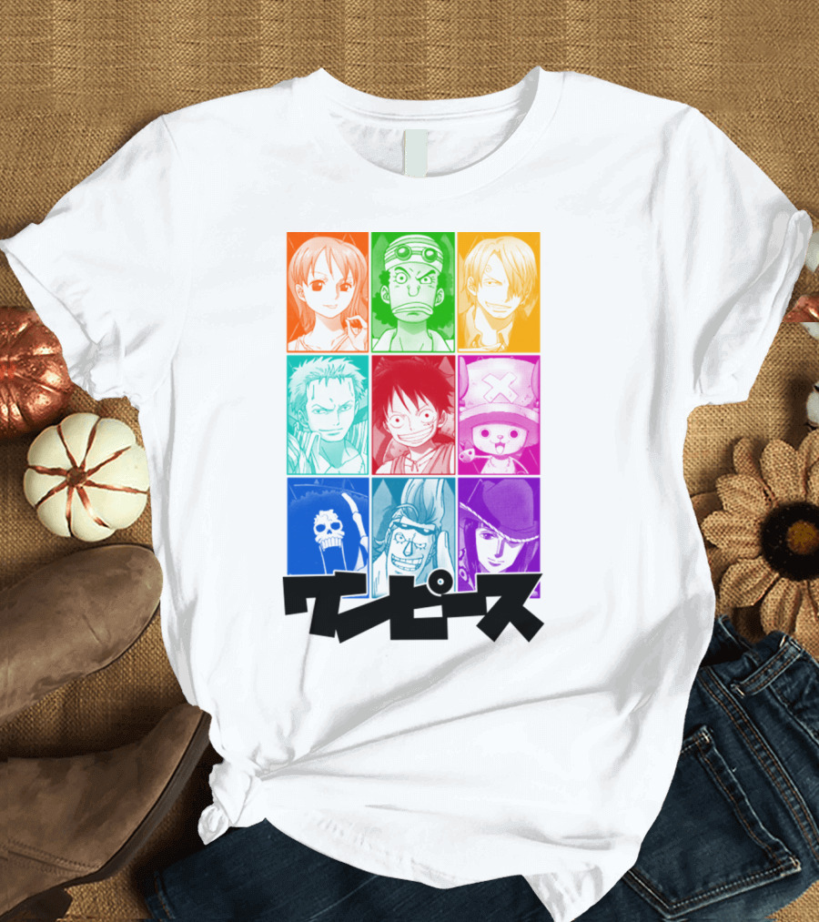 One Piece of a Team Nine Characters Collage T-Shirt
