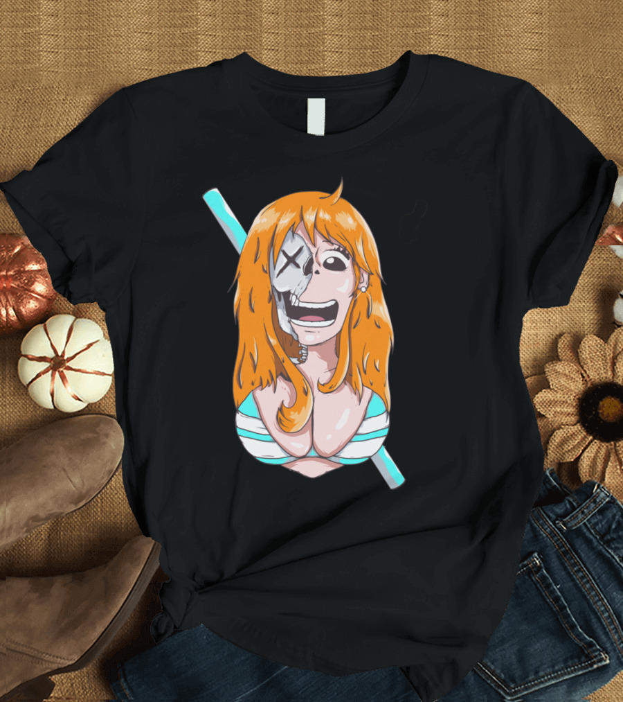 Skally Nami One Piece Skeleton Crossover T-Shirt
