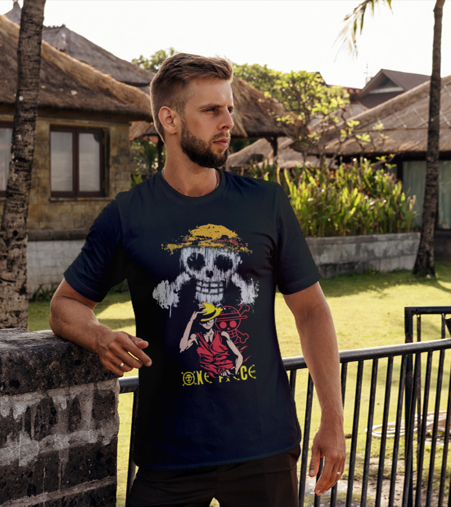 One Piece Straw Hat Luffy Jolly Roger T-Shirt