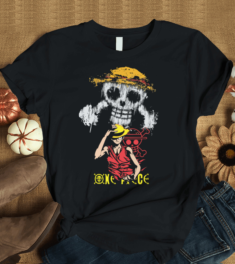 One Piece Straw Hat Luffy Jolly Roger T-Shirt