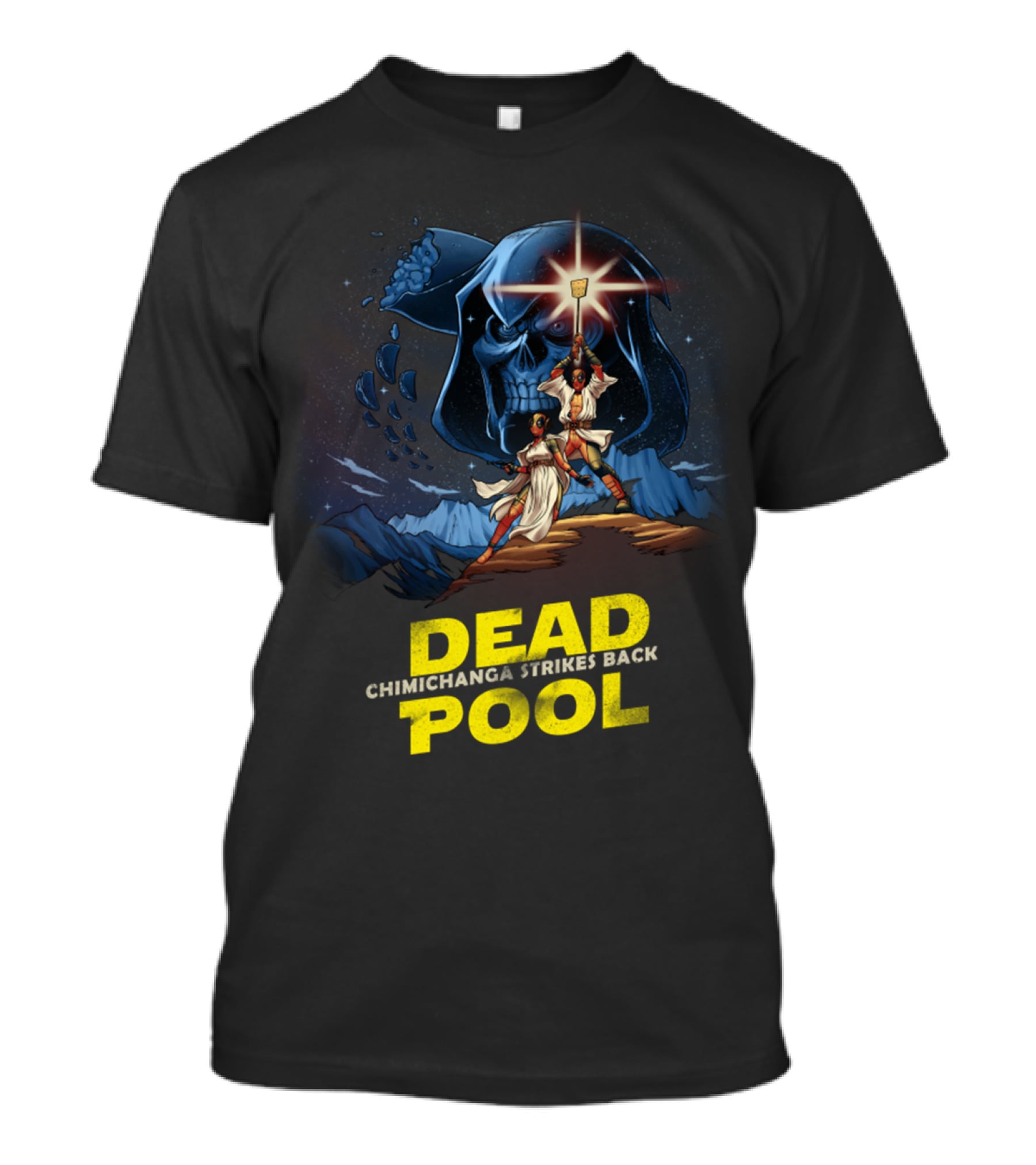 Deadpool Chimichanga Strikes Back Star Wars T-Shirt