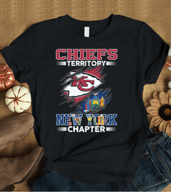 T-Shirt: CHIEFS TERRITORY NEW YORK CHAPTER T-Shirt CHIEFS TERRITORY NEW YORK CHAPTER T-Shirt