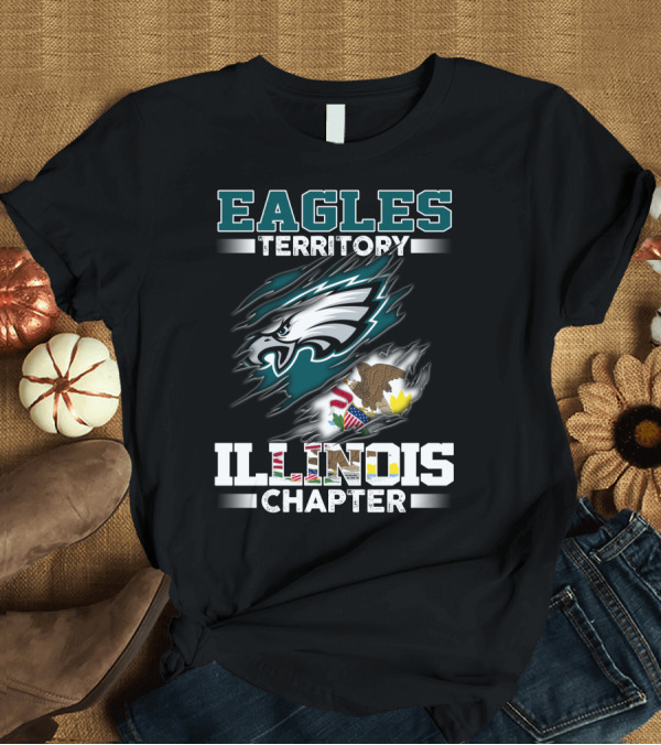 T-Shirt: EAGLES TERRITORY ILLINOIS CHAPTER T-Shirt EAGLES TERRITORY ILLINOIS CHAPTER T-Shirt