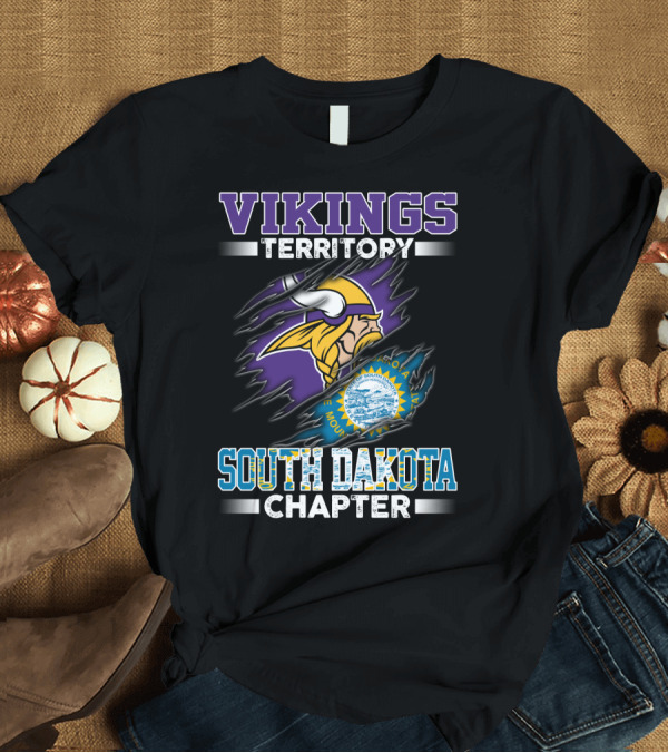 T-Shirt: VIKINGS TERRITORY SOUTH DAKOTA CHAPTER T-Shirt VIKINGS TERRITORY SOUTH DAKOTA CHAPTER T-Shirt