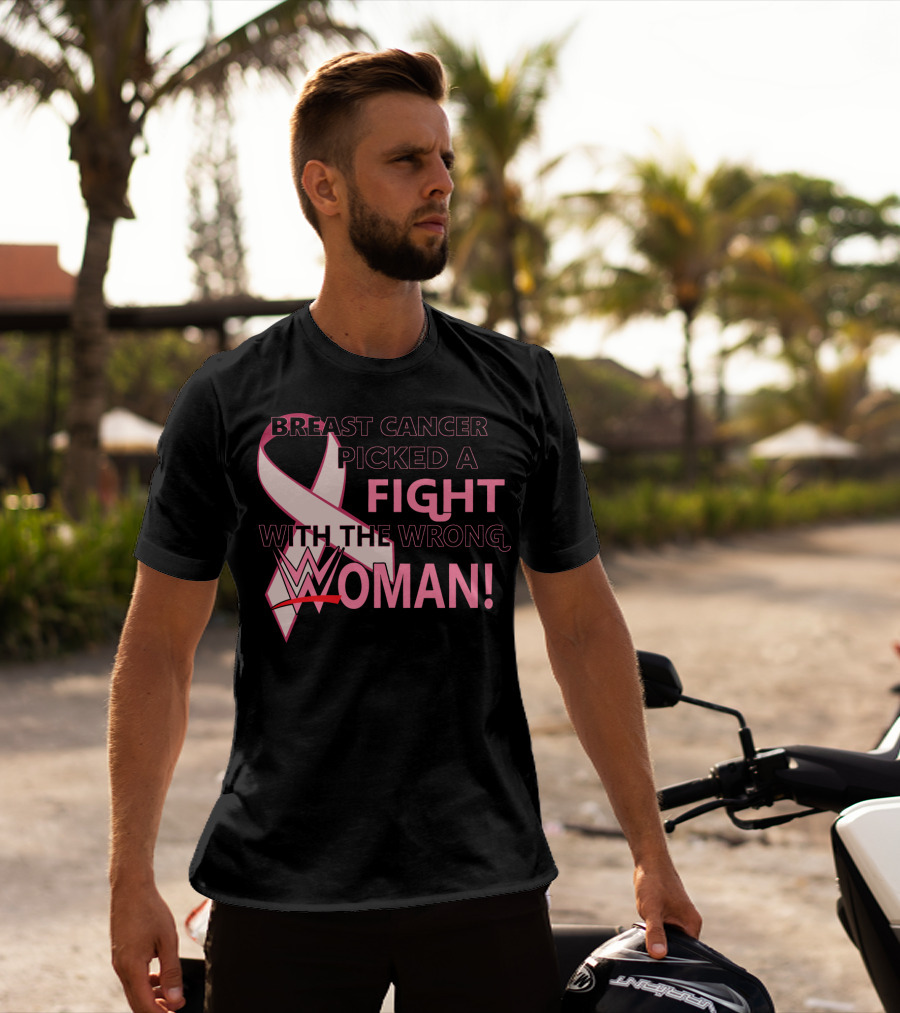 Breast Cancer Picked A Fight With The Wrong WWE Woman T-Shirt