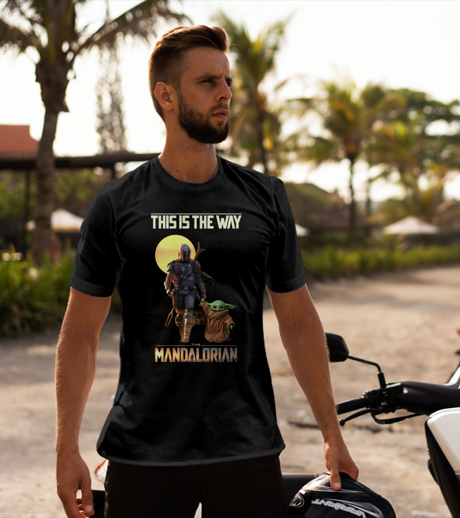 This Is The Way The Mandalorian Warrior And Baby Yoda T-Shirt