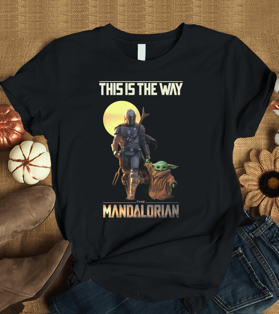 This Is The Way The Mandalorian Warrior And Baby Yoda T-Shirt