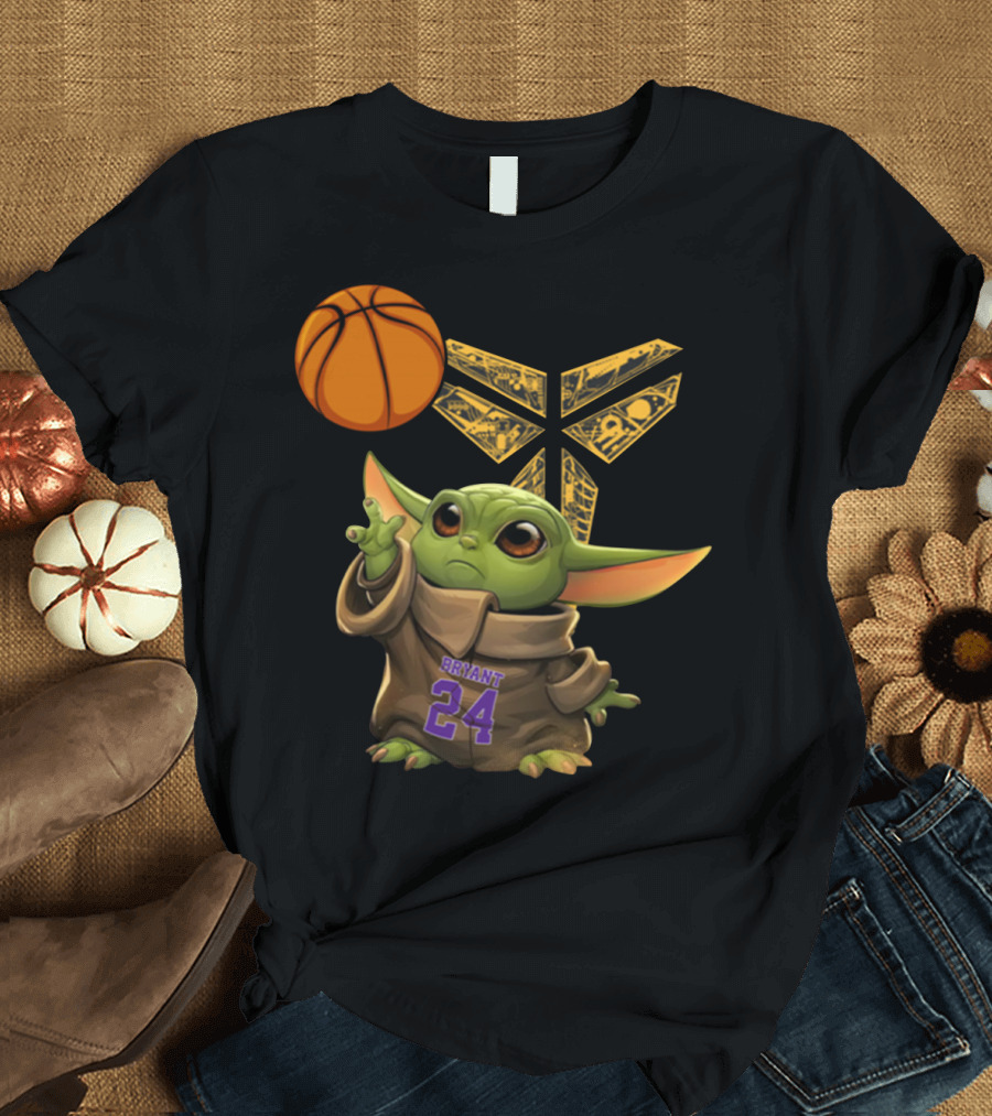 Bryant 24 Basketball Yoda T-Shirt
