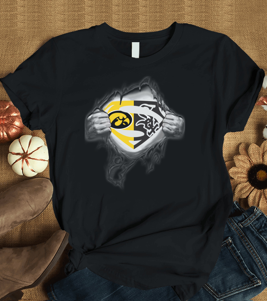 Hawkeyes Chicago White Sox Superman Logo Mashup T-Shirt