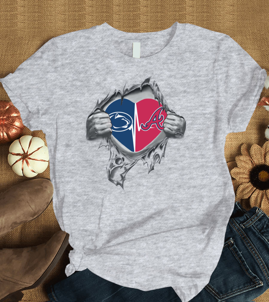 Atlanta Braves Penn State Heartbeat T-Shirt