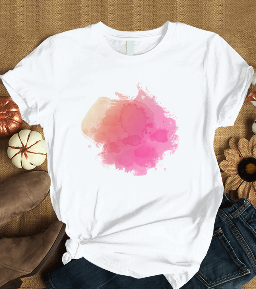 Pink Blush Color Splash T-Shirt