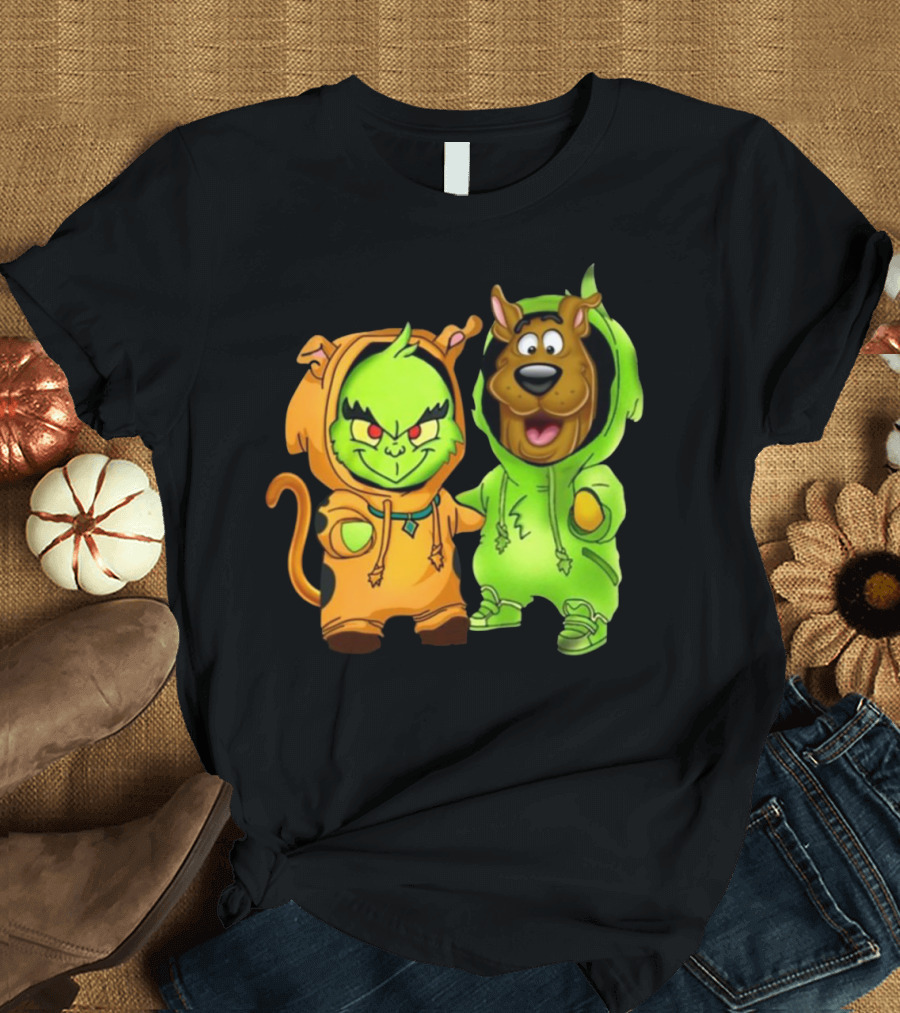 Grinch Scooby Doo Costume Mashup Halloween Crossover T-Shirt
