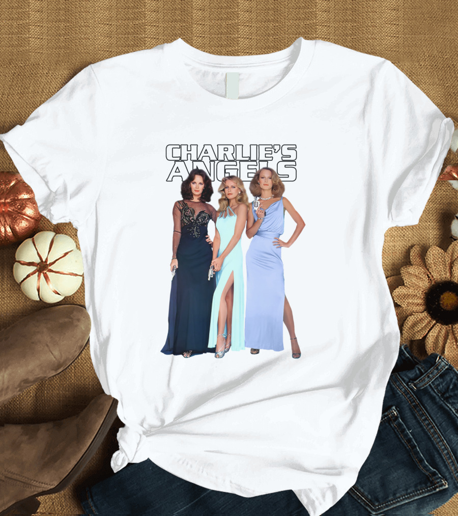 Charlie's Angels Classic Trio in Evening Gowns T-Shirt