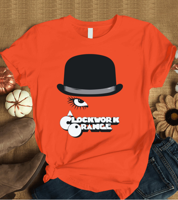 T-Shirt: A Clockwork Orange Bowler Hat and Eyelash T-Shirt A Clockwork Orange Bowler Hat and Eyelash T-Shirt