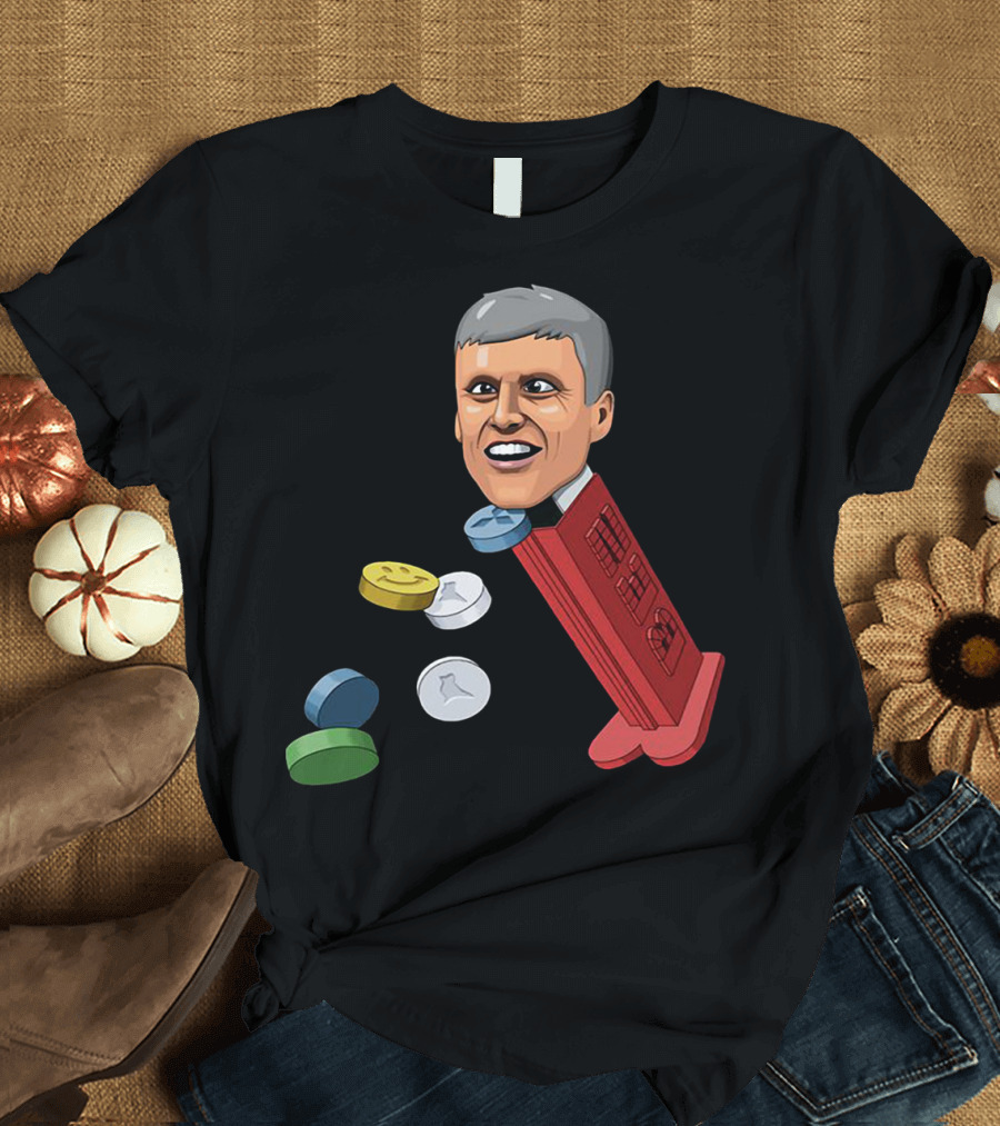 Jim’ll Paint It Dispenser with Flying Colorful Tablets T-Shirt