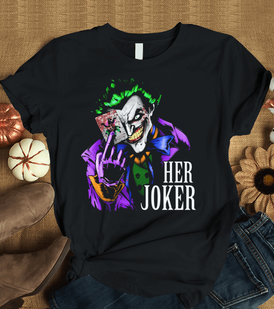 DC Comics Her Joker Playing Card Grinning Villain T-Shirt