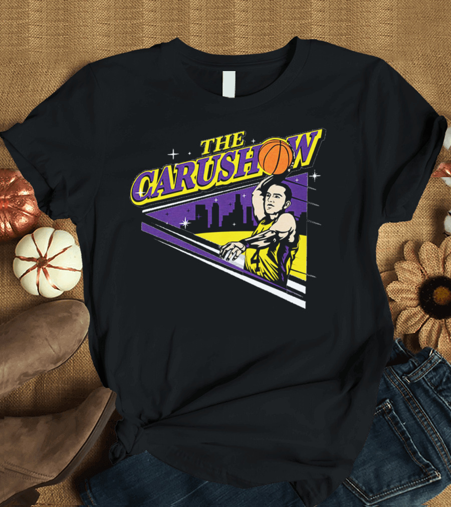 Alex Caruso The Carushow Basketball Los Angeles Skyline T-Shirt