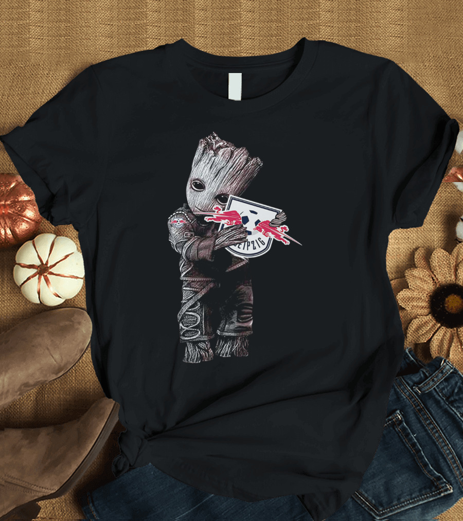 Baby Groot Embracing RB Leipzig T-Shirt