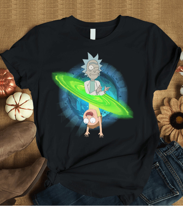 T-Shirt: Rick Morty Portal Adventure T-Shirt Rick Morty Portal Adventure T-Shirt