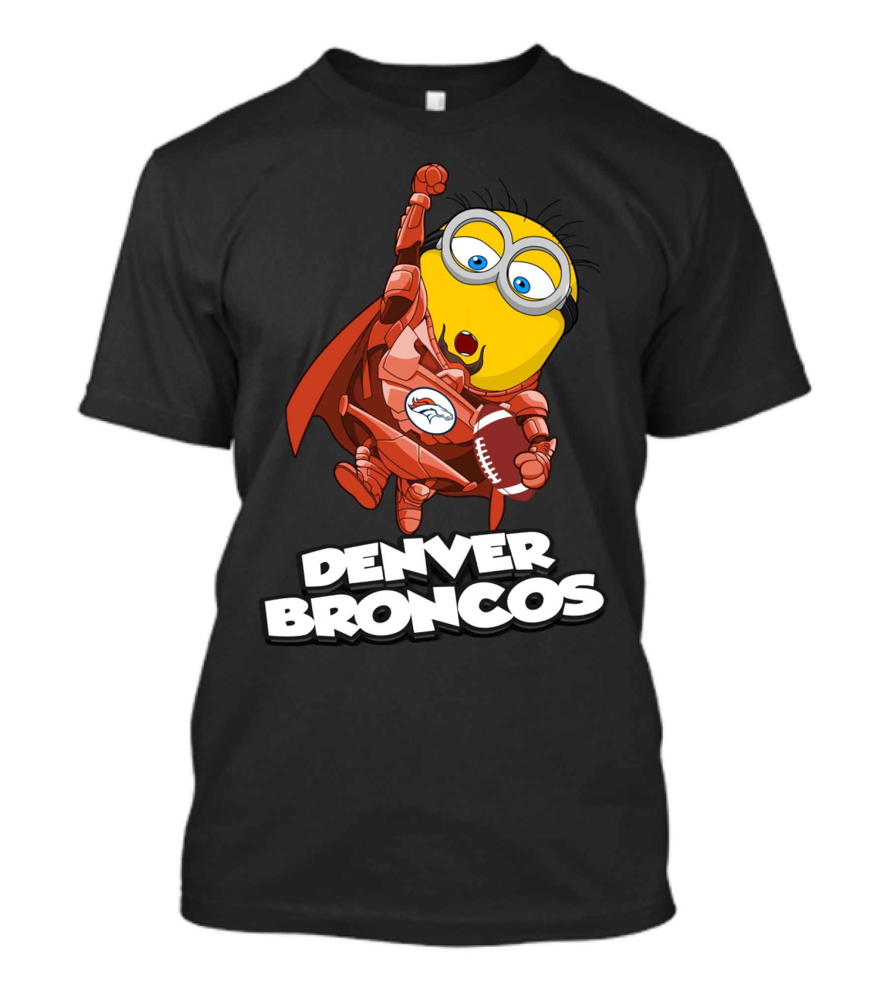 Denver Broncos Minion Superhero Football Character T-Shirt