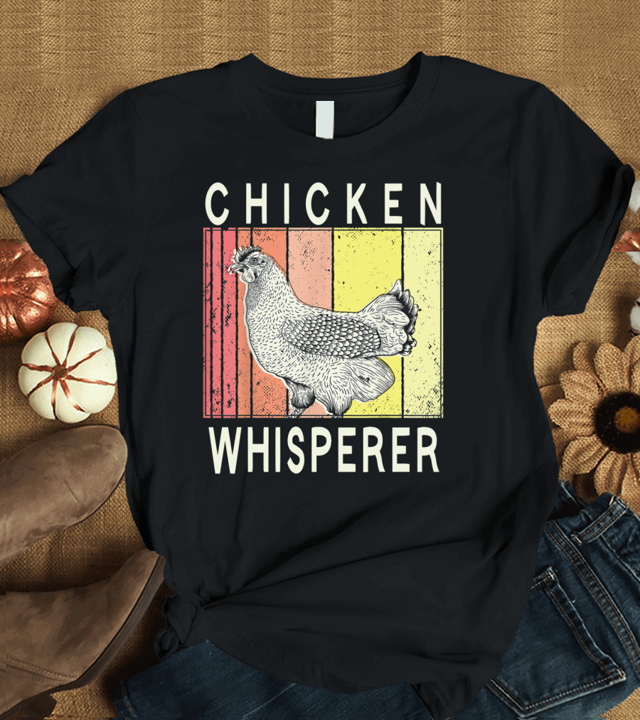 Chicken Whisperer Vintage Illustration for Chicken Farmer Enthusiasts T-Shirt