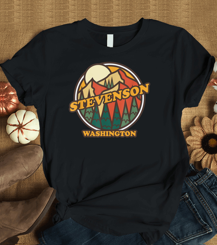 Stevenson Washington Vintage Mountain Hiking Adventure T-Shirt
