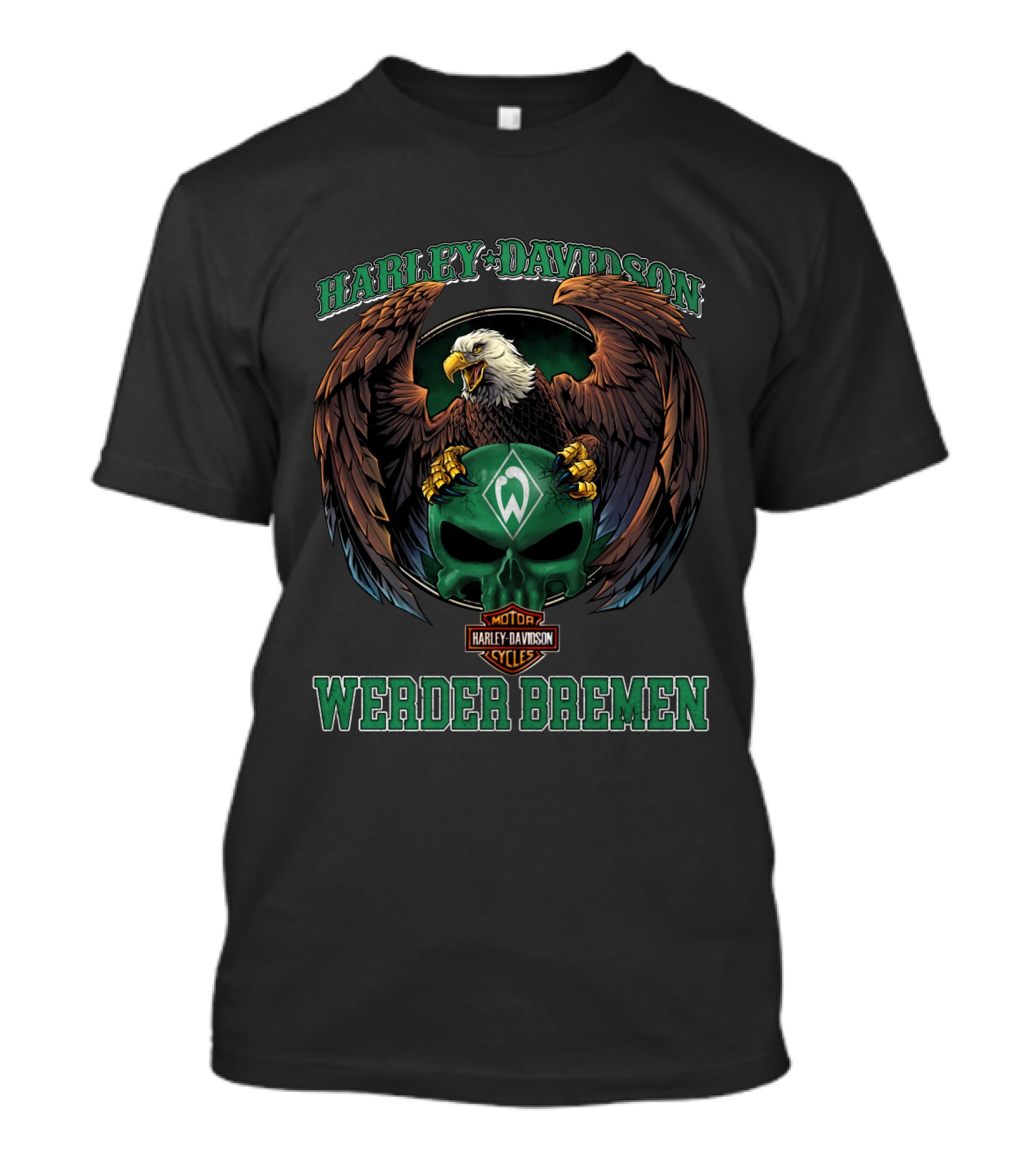 Harley Davidson Motorcycles Werder Bremen Eagle T-Shirt