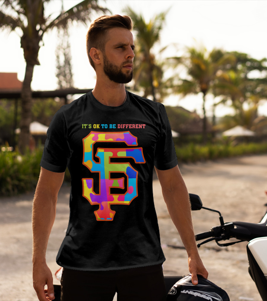 San Francisco Giants It's OK To Be Different Colorful T-Shirt