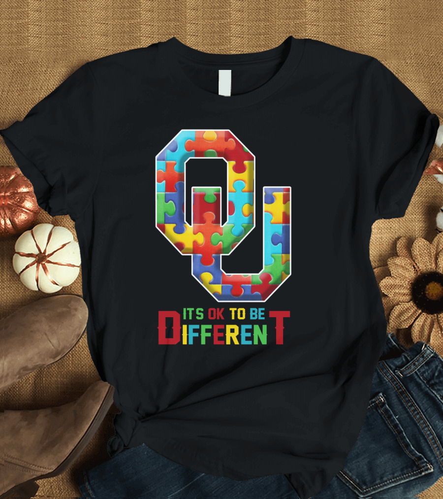 OU It's OK To Be Different Puzzle T-Shirt