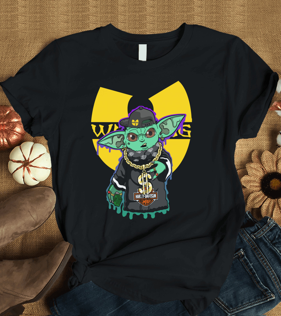 Wu-Tang Clan Harley Davidson Yoda Mashup T-Shirt