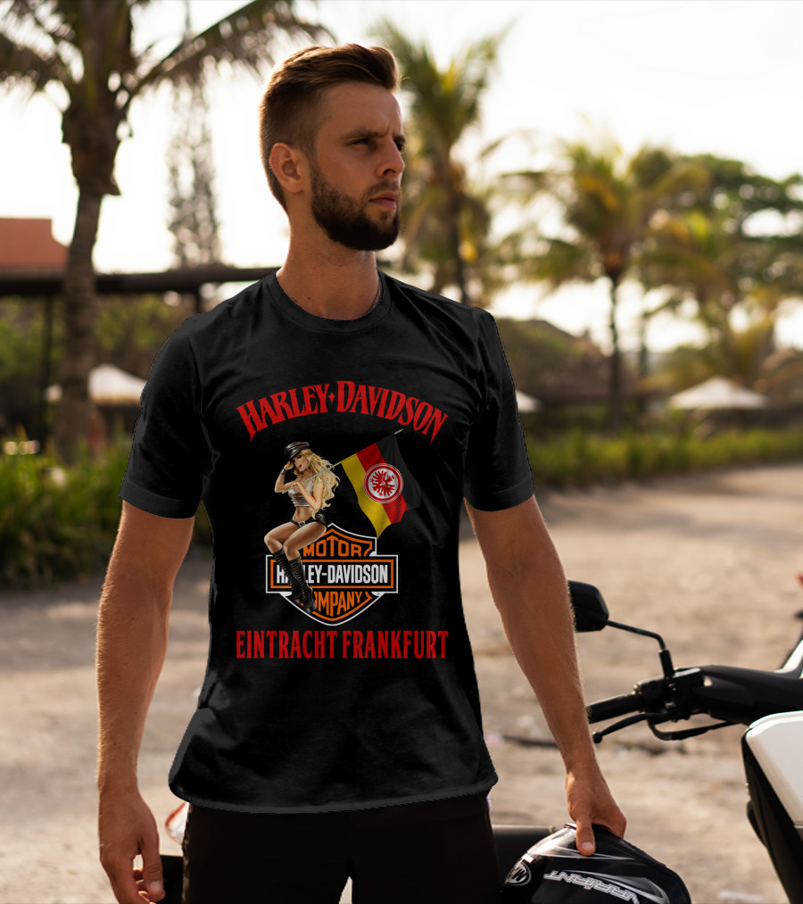 Harley Davidson Eintracht Frankfurt Motor Company Flag Woman T-Shirt