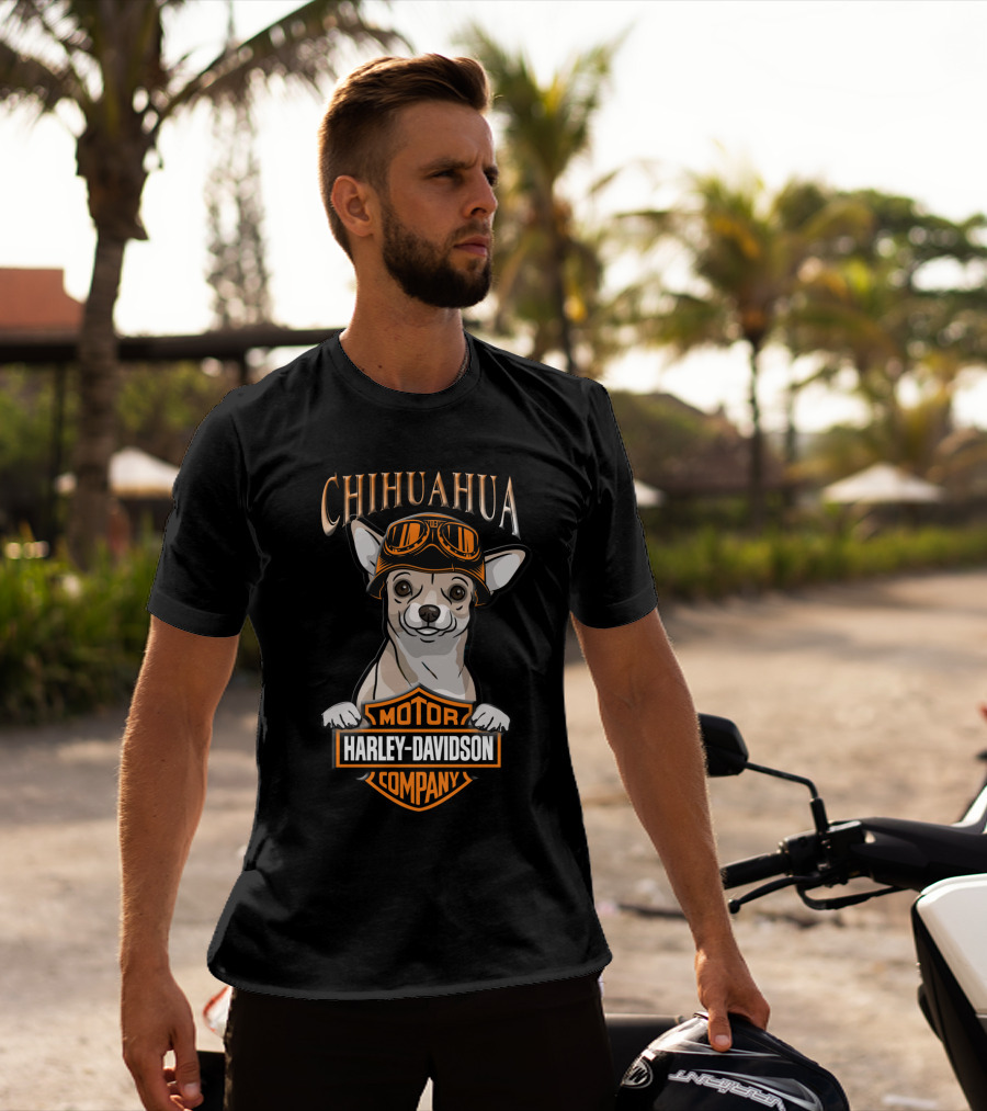 Chihuahua Motorcycle Harley Davidson Company T-Shirt