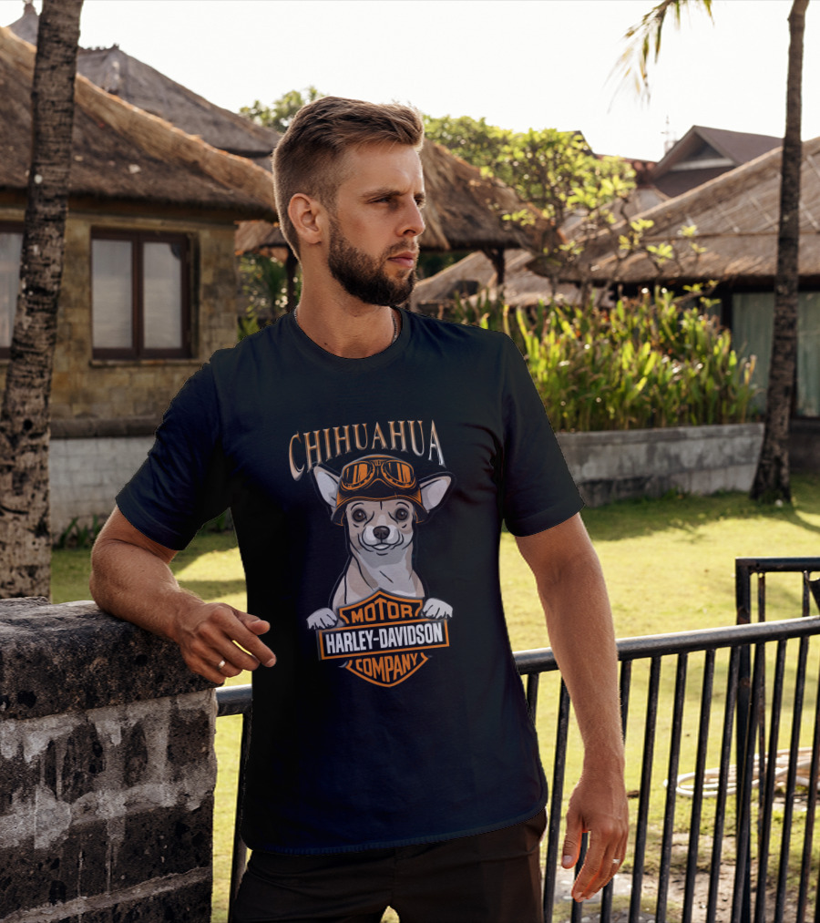 Chihuahua Motorcycle Harley Davidson Company T-Shirt