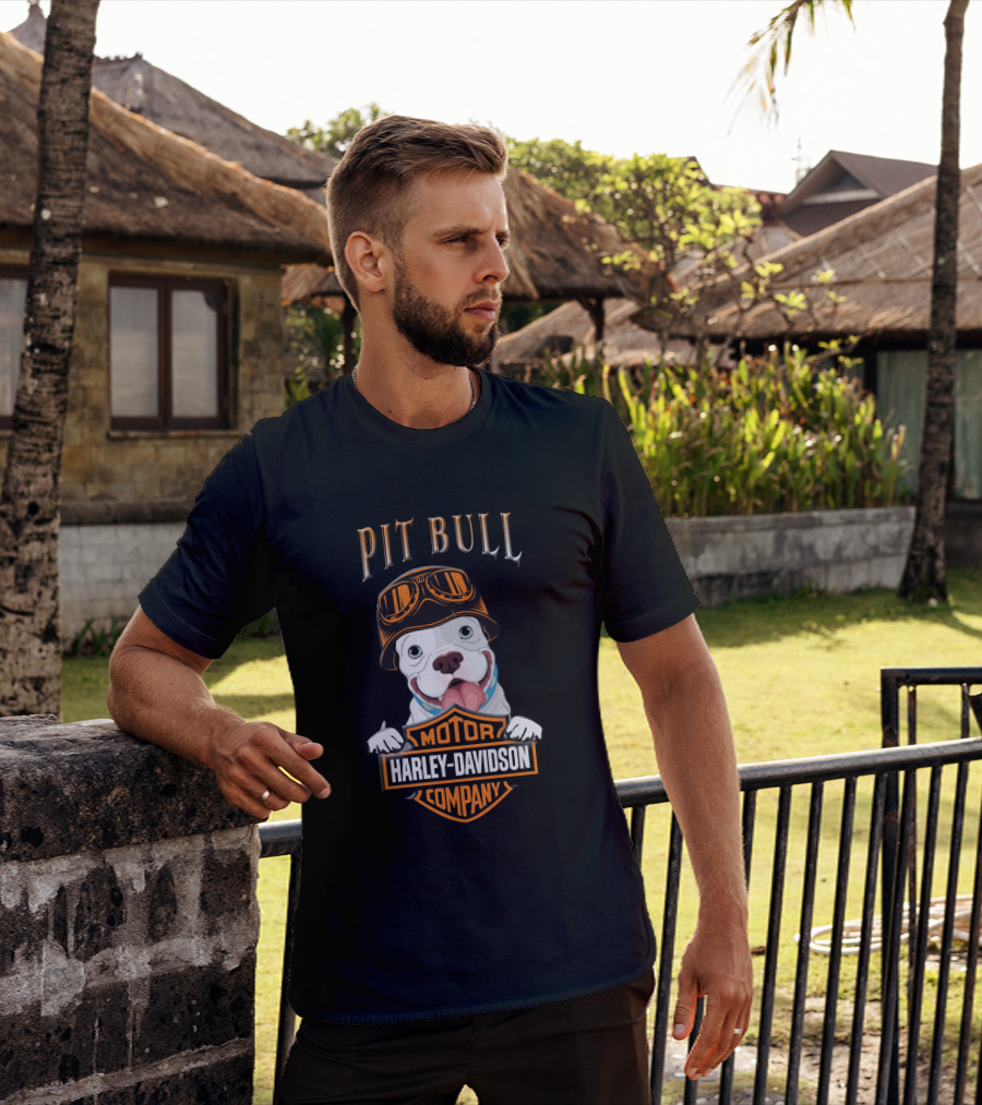 Pit Bull Harley Davidson Motor Company T-Shirt