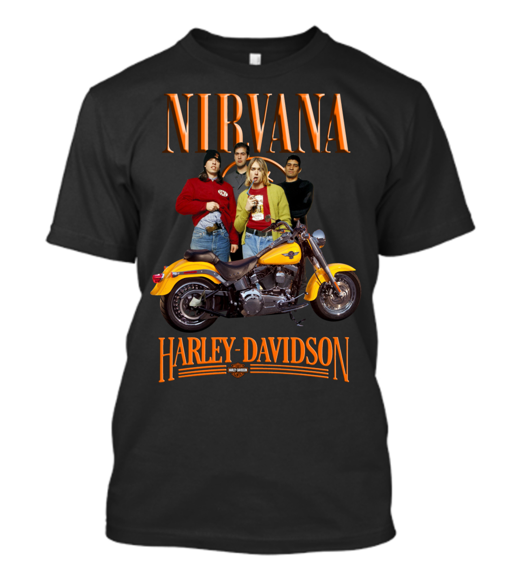 Nirvana Harley Davidson Motorcycle T-Shirt