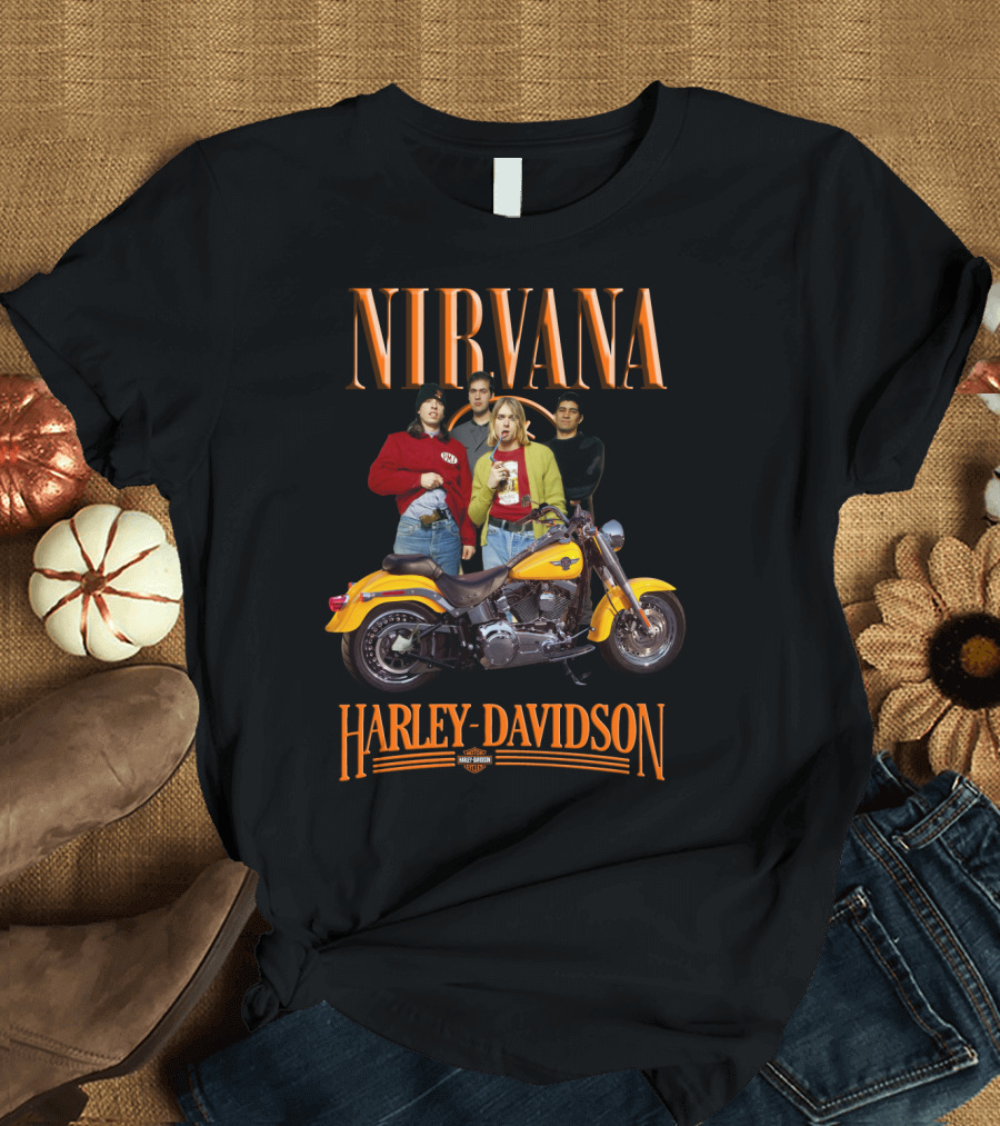 Nirvana Harley Davidson Motorcycle T-Shirt