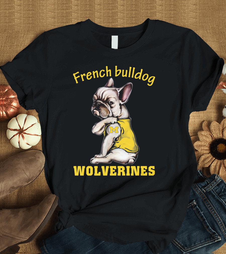 French Bulldog Wolverines M T-Shirt